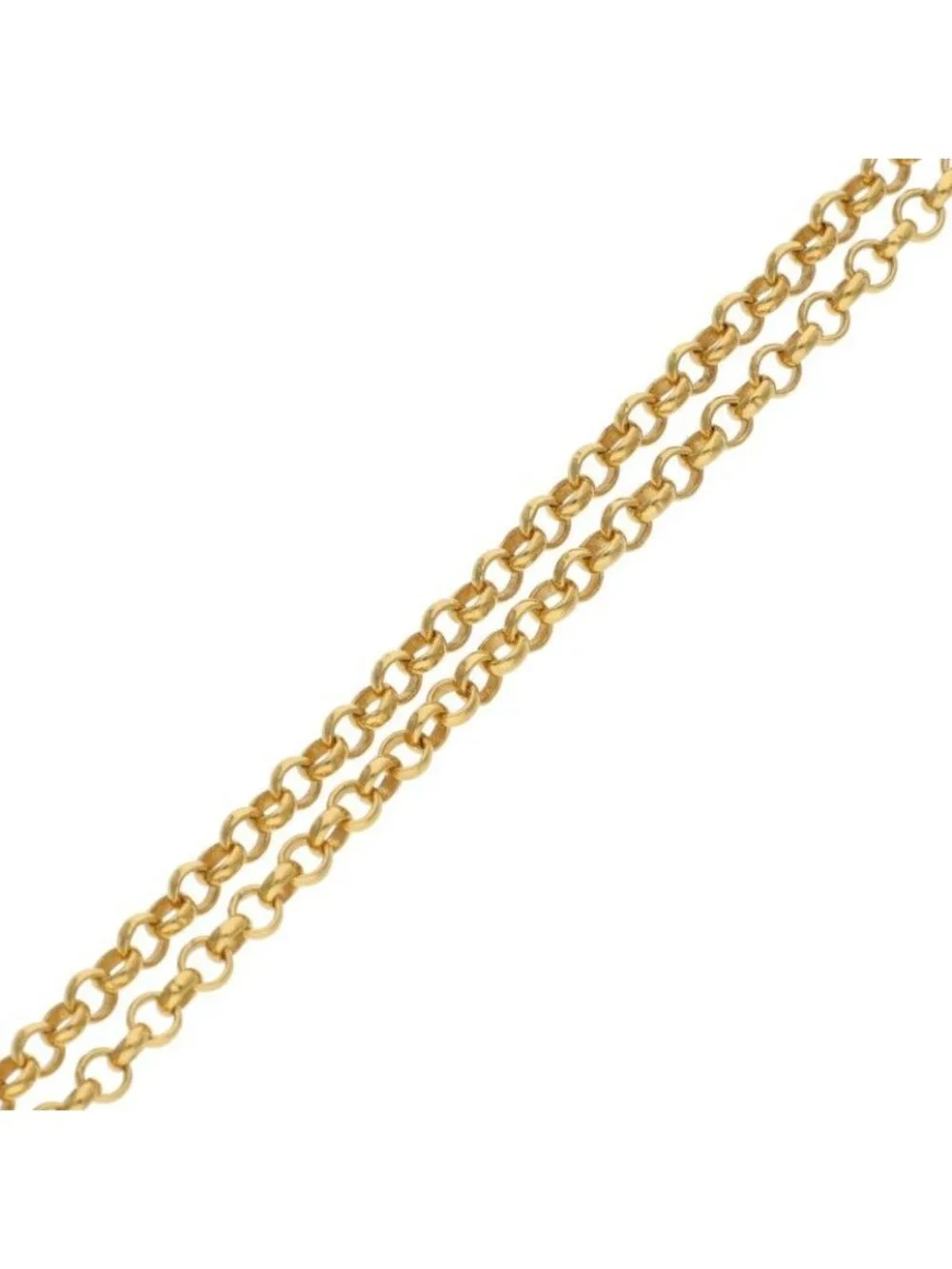 Chrome Hearts 22k Neckchain Roll Chain Gold Necklace